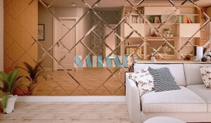 آینه دکوراتیو برنزی