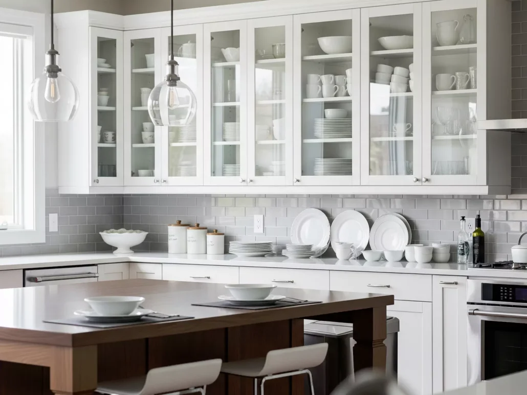 مزایای درب شیشه ای کابینت