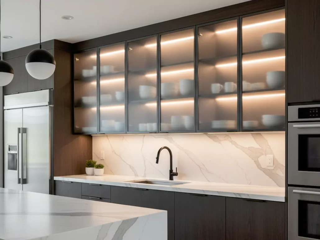 شیشههای مات کابینت
